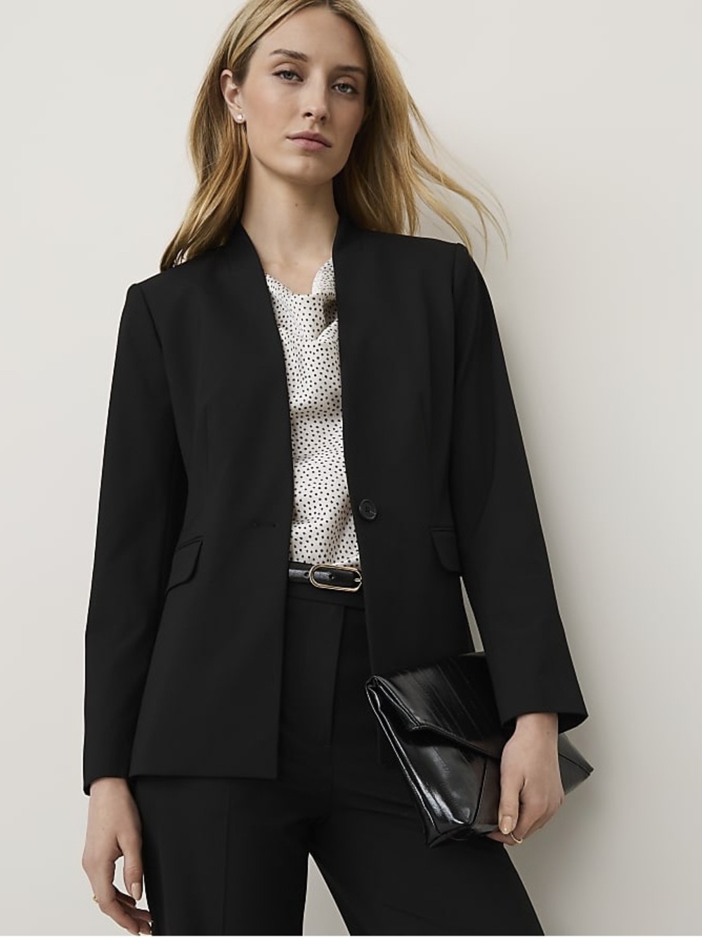 NWT Ann Taylor collarless blazer